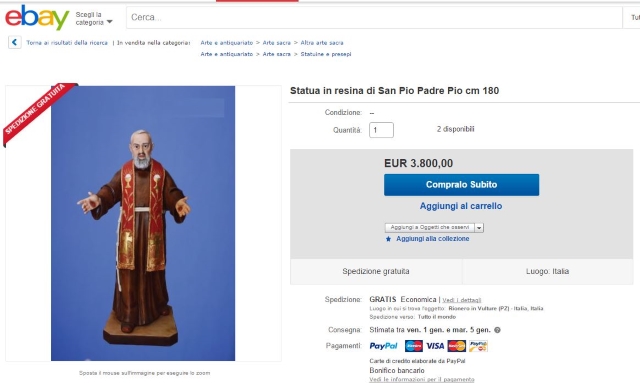 Padre Pio con sciarpetta