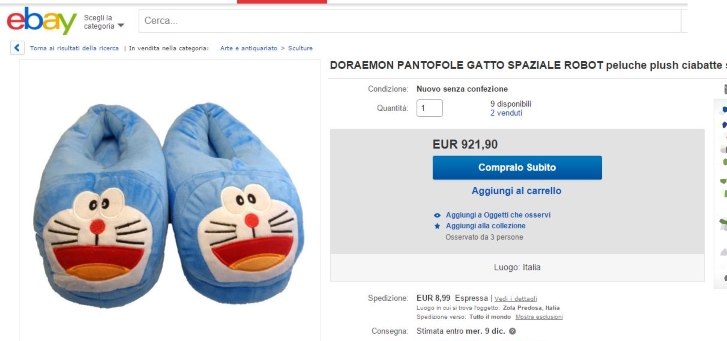 Pantofole Doraemon